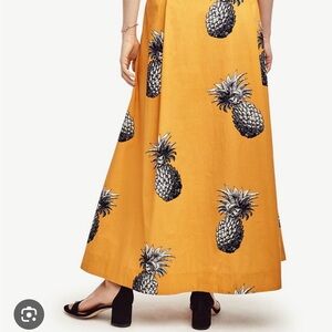 Ann Taylor Pineapple Maxi Skirt